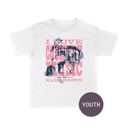 Like I Love Country Music Youth Tee