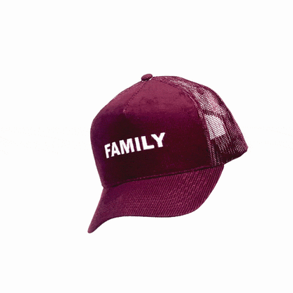 FAMILY Hat - Maroon Corduroy
