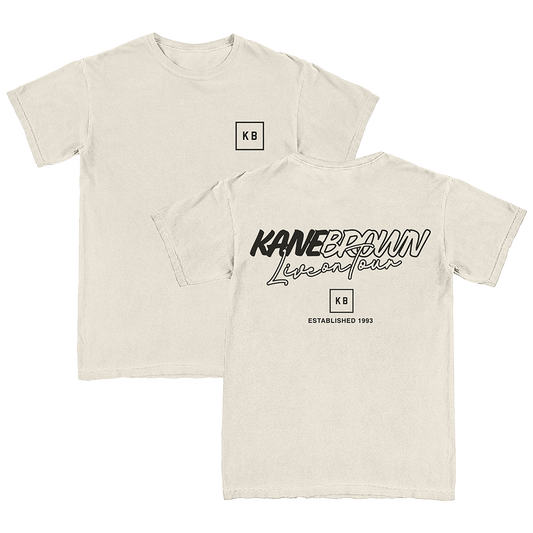 Live on Tour Tee - Natural